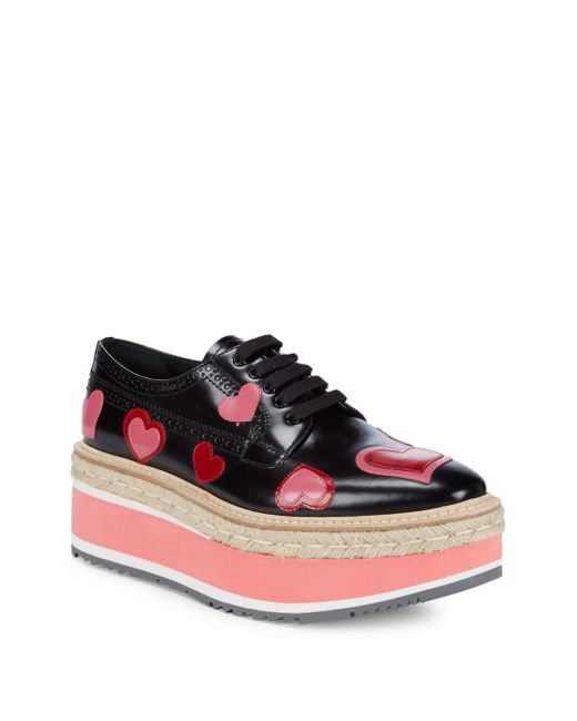 prada heart sneakers