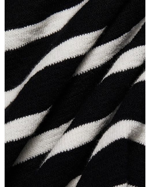 FRAME Black Relaxed-Fit Striped T-Shirt for men