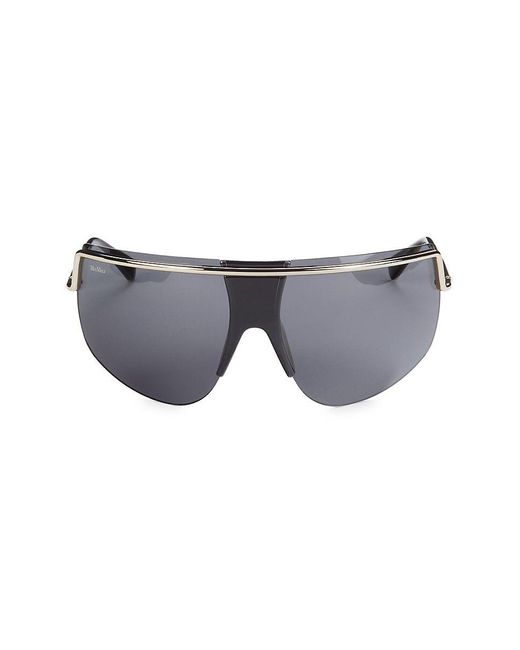 Max Mara Gray 70mm Shield Sunglasses