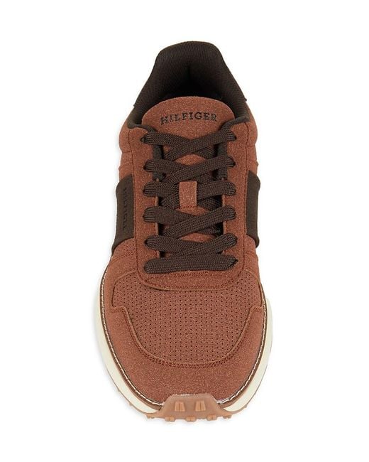 Tommy Hilfiger Brown Edman Low Top Platform Sneakers for men