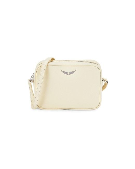 Zadig Voltaire Boxy Wings Leather Shoulder Bag in White Lyst UK