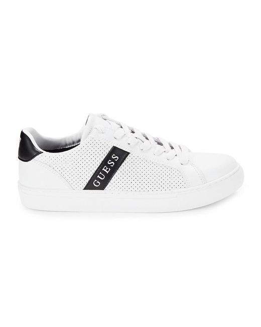 Guess White Logo Sneakers for men