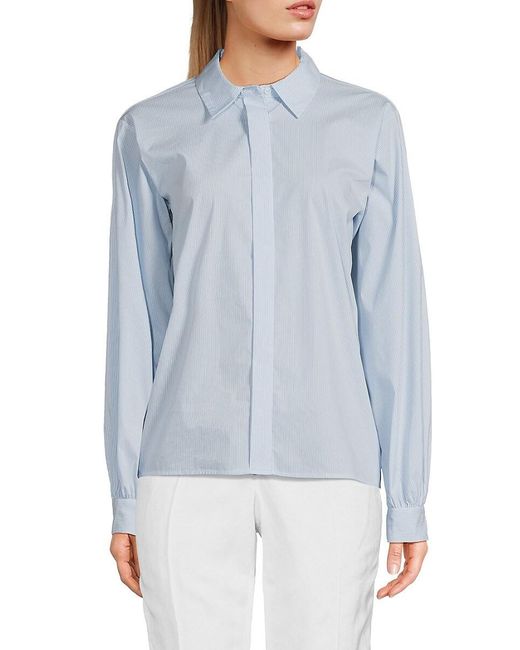 Calvin Klein Blue Pinstripe Shirt
