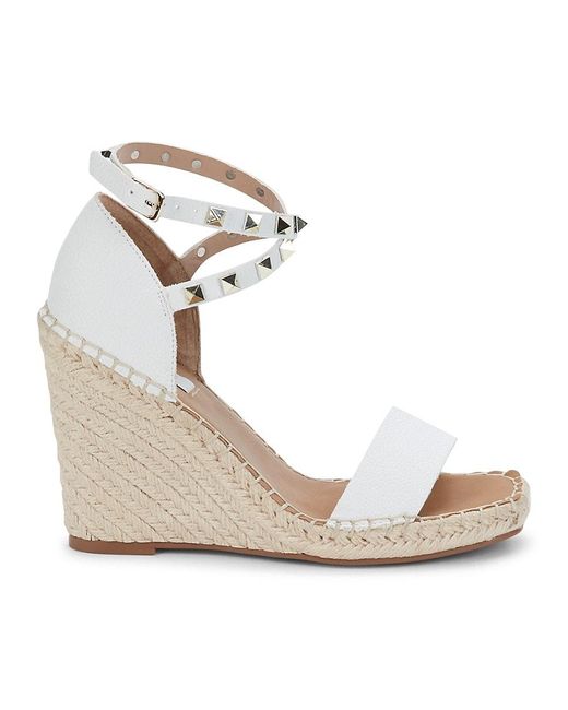 Steven New York Synthetic Kinlee Studded Espadrille Wedge Sandals in ...