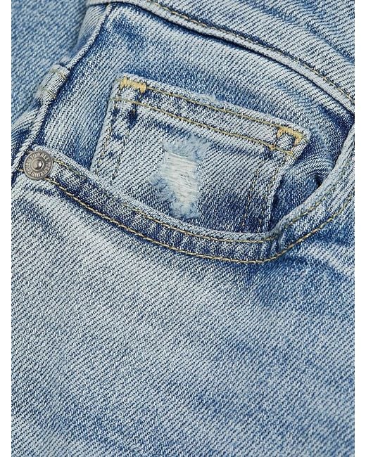 7 For All Mankind Blue Ultra High-Rise Wide-Leg Jeans