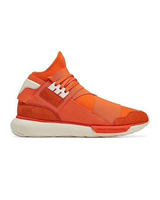 Y-3 Orange Qasa High-Top Sneakers for men