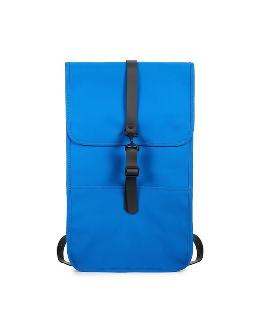 Rains Blue Solid Backpack for men
