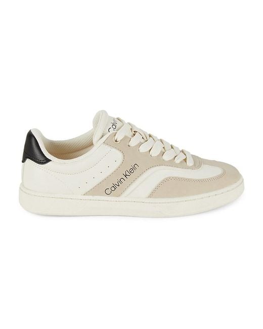 Calvin Klein White Norah Low Top Sneakers