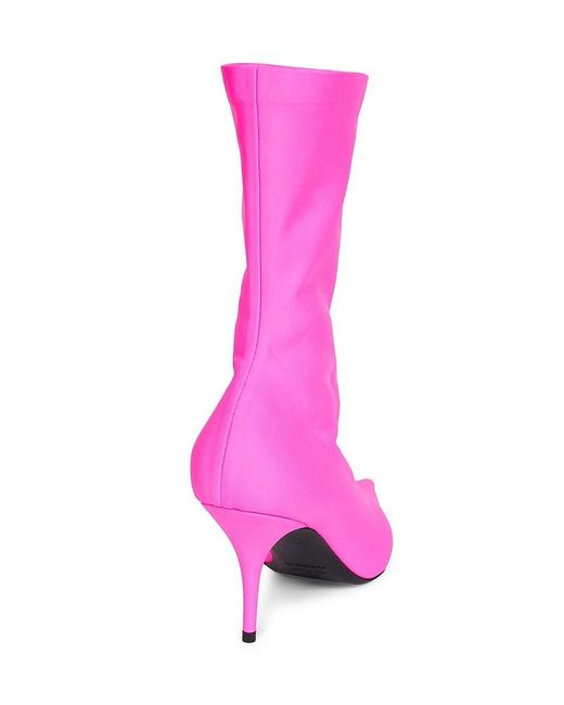 Balenciaga Pink Knife 80 Mid-calf Boots
