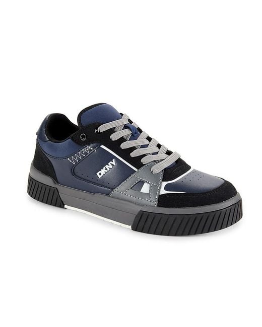DKNY Black Logo Low Top Sneakers for men