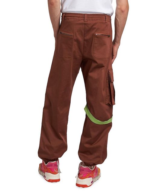 Team Rage Pants Members of The Rage Baggy Cargo Pants in Red for Men | Lyst