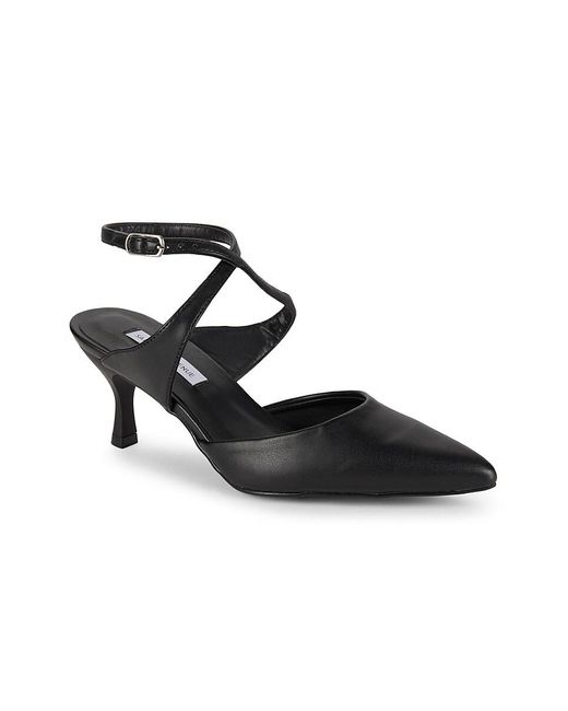 Saks Fifth Avenue Metallic Helene Pewter Crisscross Pumps