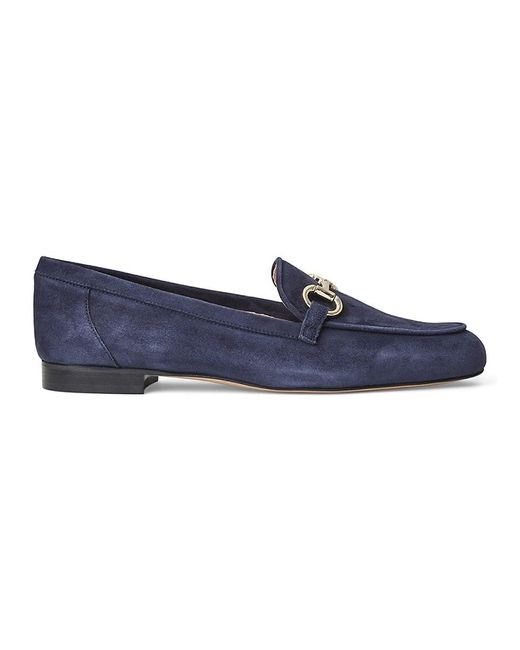 Bruno Magli Luna Suede Bit Loafers in Blue Lyst UK