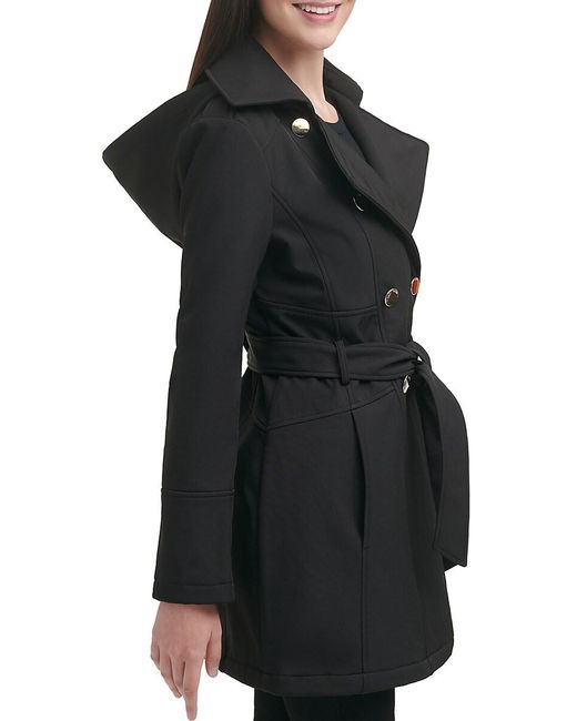 Guess hooded belted raincoat discount