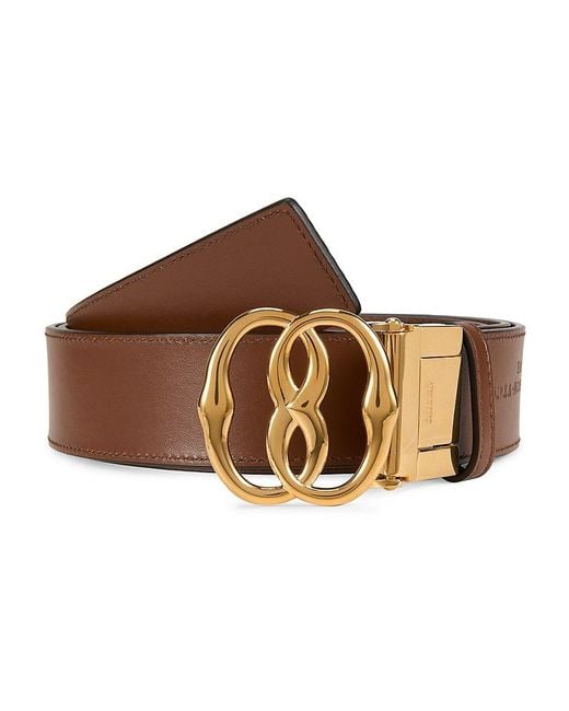 Bally Brown Taurus Logo Leather Reversible Belt for men