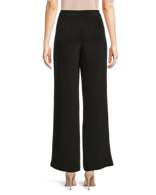 J.McLaughlin Black J. Mclaughlin Eleanor Silk Wide-Leg Pants