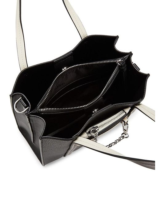 Calvin Klein Black Mini Anya Tote With Pouch
