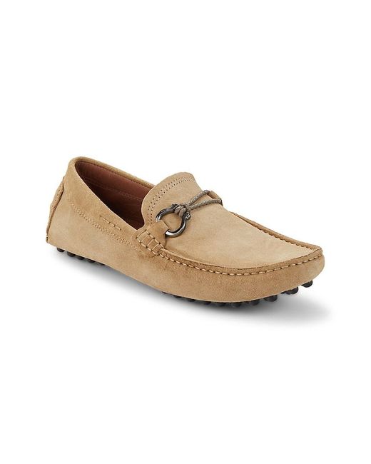 Saks Fifth Avenue Saks Fifth Avenue Suede Driving Bit Loafers in