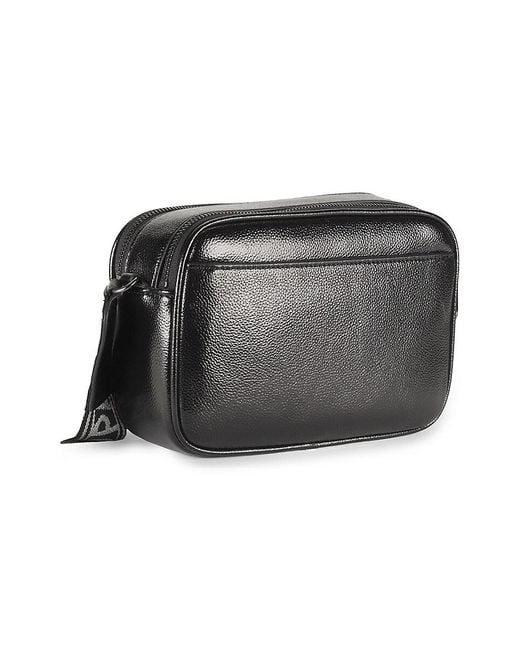 Karl Lagerfeld Black Maybelle Signature Rhinestone Camera Bag