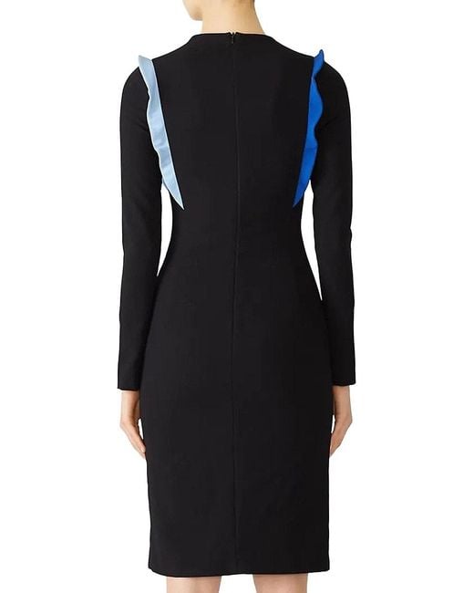 Black halo ruffle dress 2025