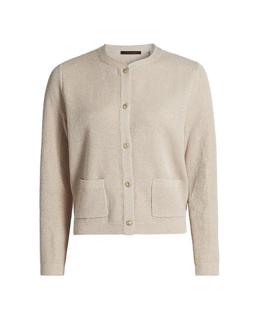 Kobi Halperin Natural Metallic Knit Cardigan