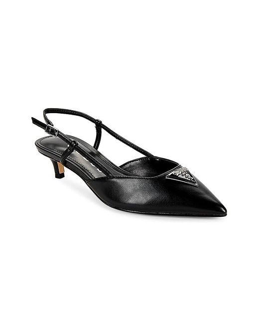 Guess Black Slingback Point Toe Pumps