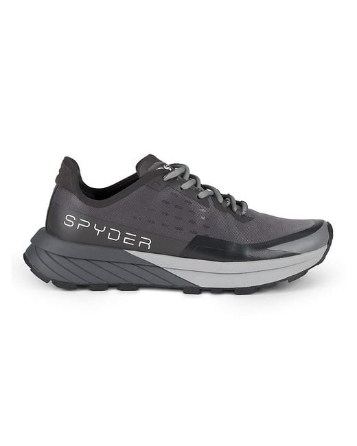 Spyder Black Icarus Mesh Low Top Sneakers for men