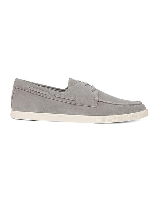 Vince Gray Salerno Suede Boat Shoes for men