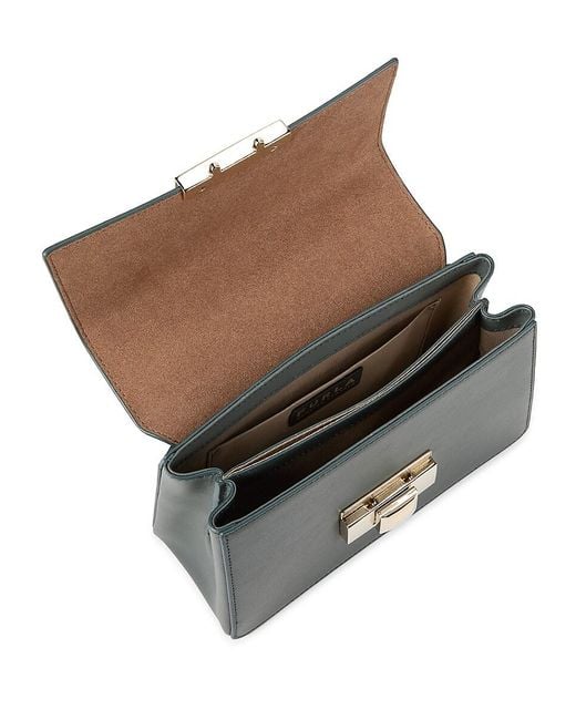 Furla Blue Venere Mini Leather Satchel