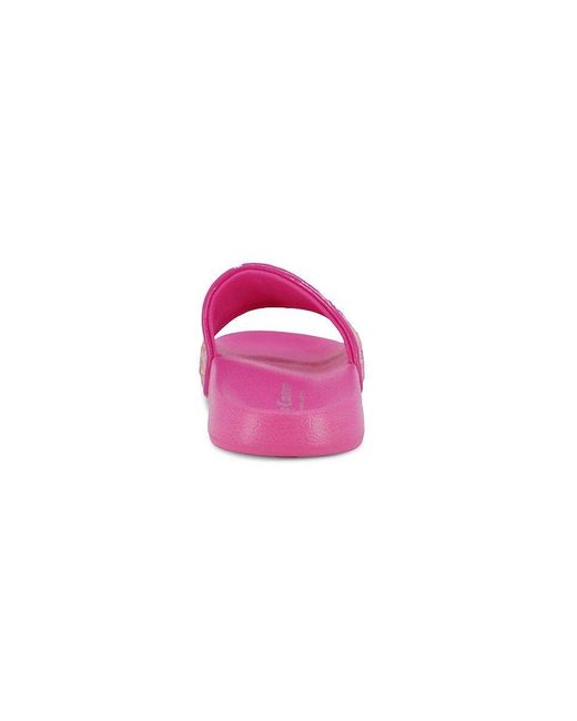 Juicy Couture Girl's Melrose Ave Glitter Slides in Pink | Lyst