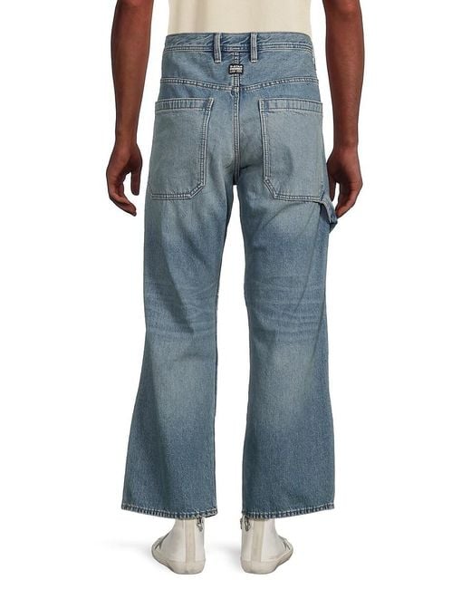 G-Star RAW Blue Carpenter 3D Faded Jeans for men