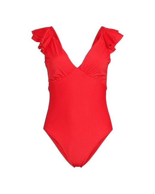 Hutch Red Cala Cutout One Piece Swimsuit