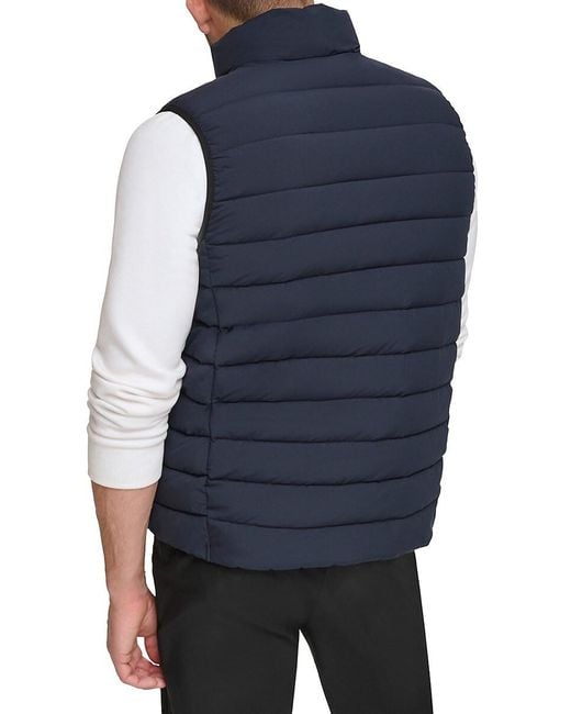 Calvin Klein Gray Stretch Puffer Vest for men