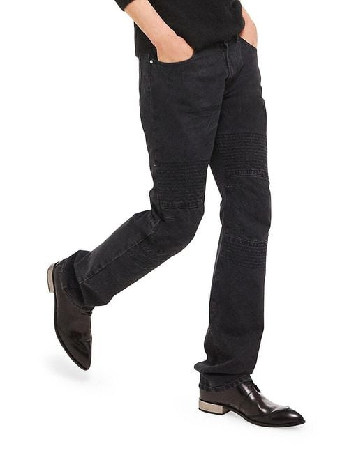 Helmut Lang Black Moto Worker Jeans for men