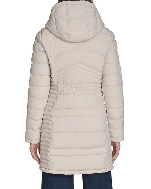 Tommy Hilfiger Black Three-Quarter Puffer Coat