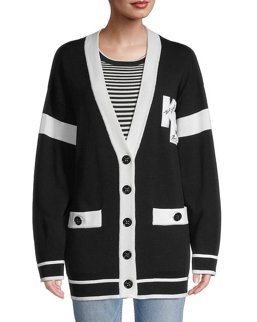 Karl Lagerfeld Cotton Colorblock Logo 