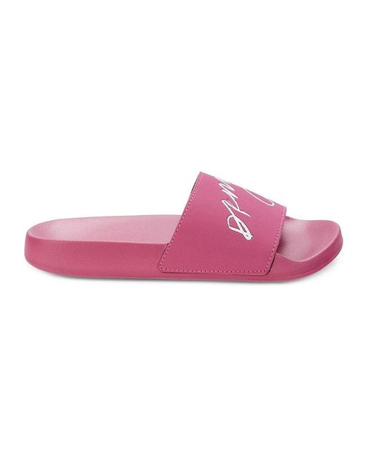 dkny pink slides