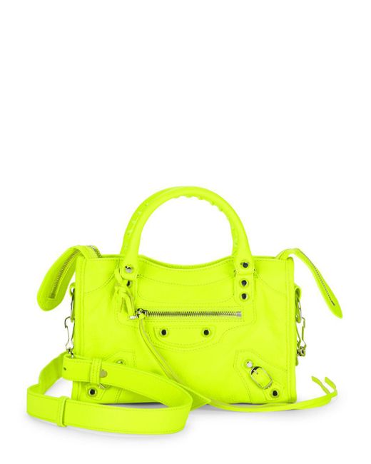 Balenciaga neon sales green bag