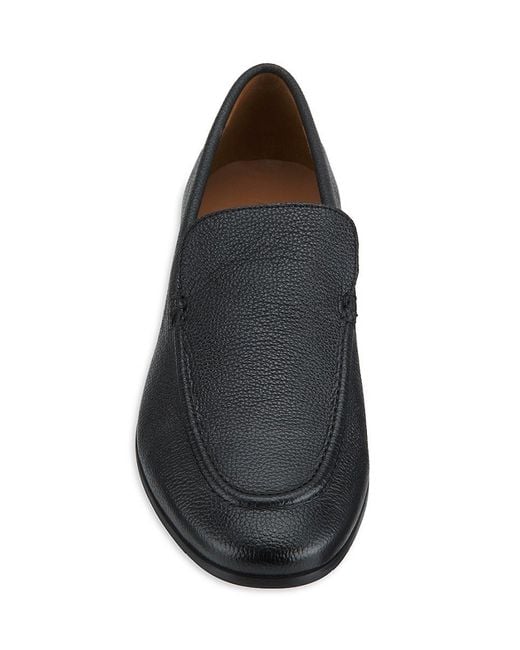 Allen Edmonds Black Lennox Leather Loafers for men