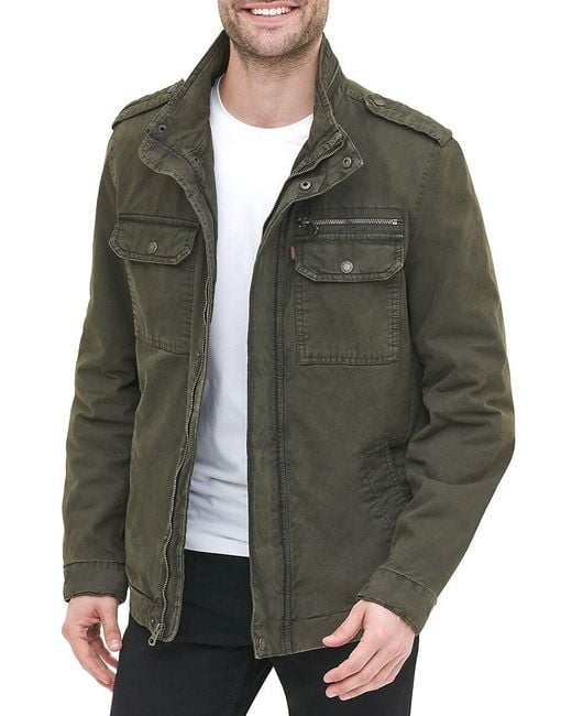 Levi's Brown Military Field Jacket for men