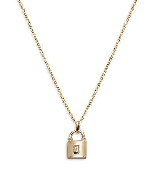 Diamond padlock shop pendant