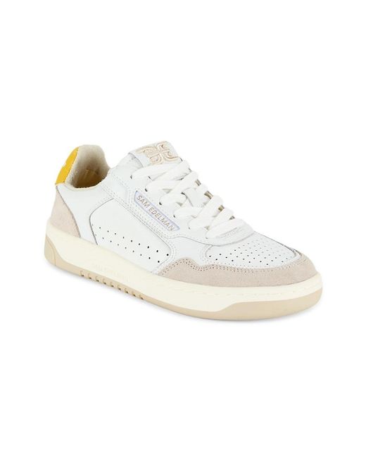 sam edelman white leather sneakers