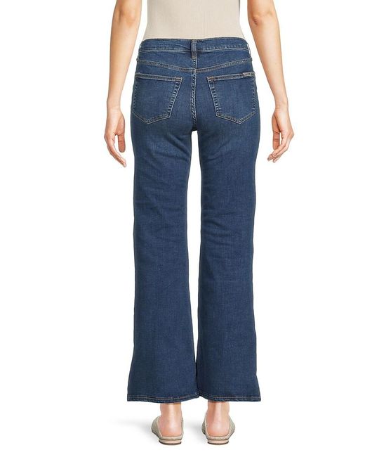 Joe's Jeans Blue High Rise Petite Flare Jeans