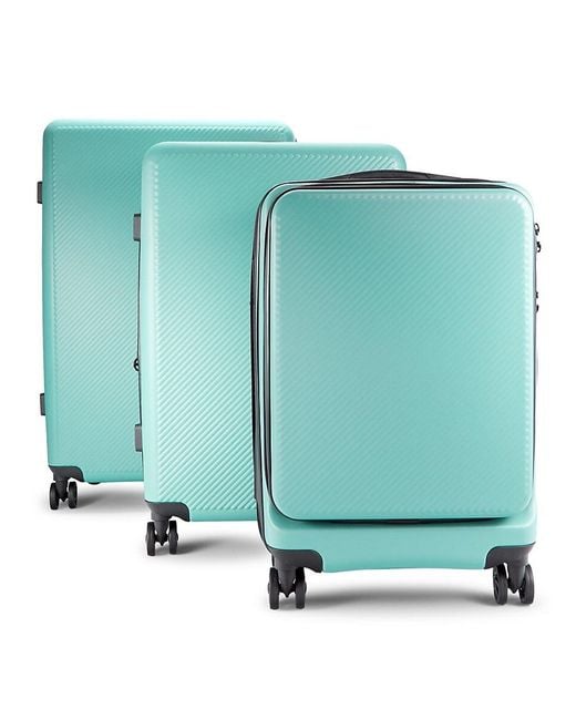 CALPAK Green Malden 3-piece Textured Luggage Set