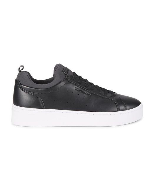 Kenneth Cole Black Knnevel Logo Low-Top Sneakers for men