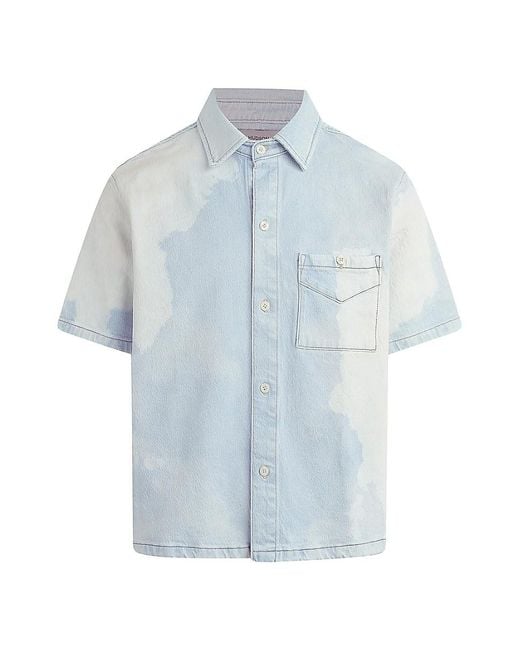 Hudson Blue Sun-Bleached Short-Sleeve Shirt for men