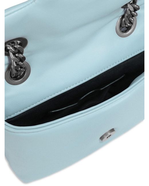 Just Cavalli Blue Tiger Motif Mini Crossbody Bag
