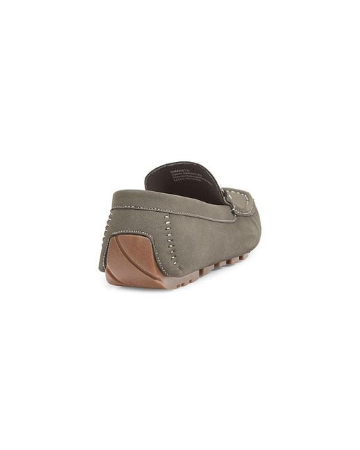 Guess Black Ansto Bit Driving Loafers for men
