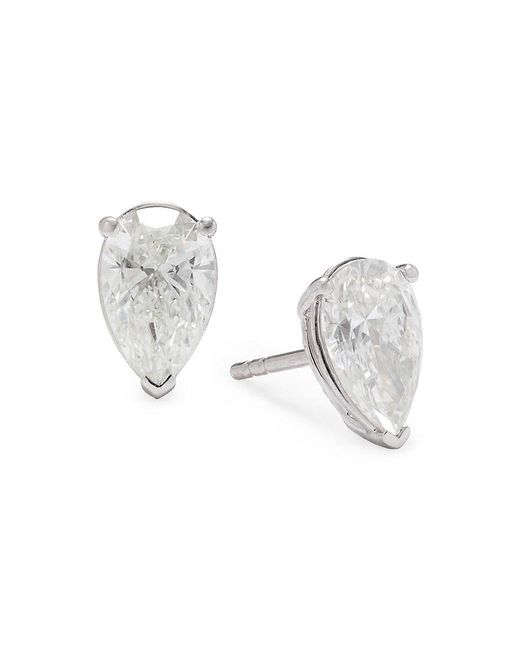 Saks Fifth Avenue 14k White Gold & 2 Tcw Lab Grown Diamond Stud Earrings