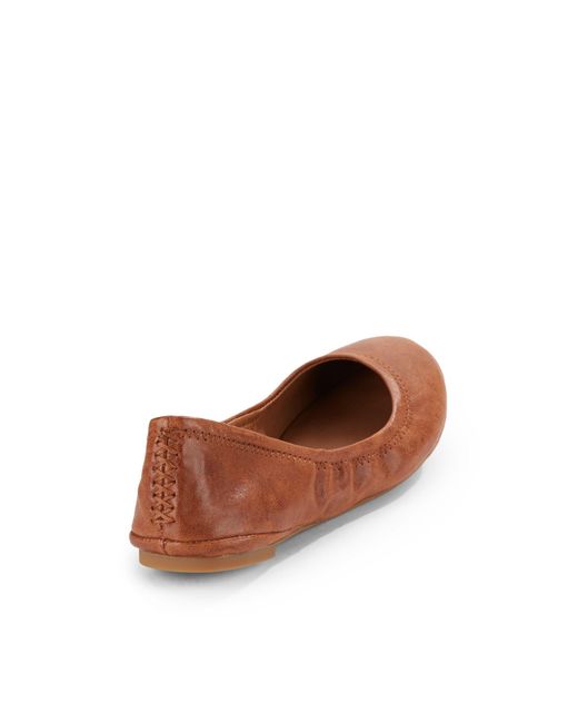 lucky brand elysia leather ballet flats